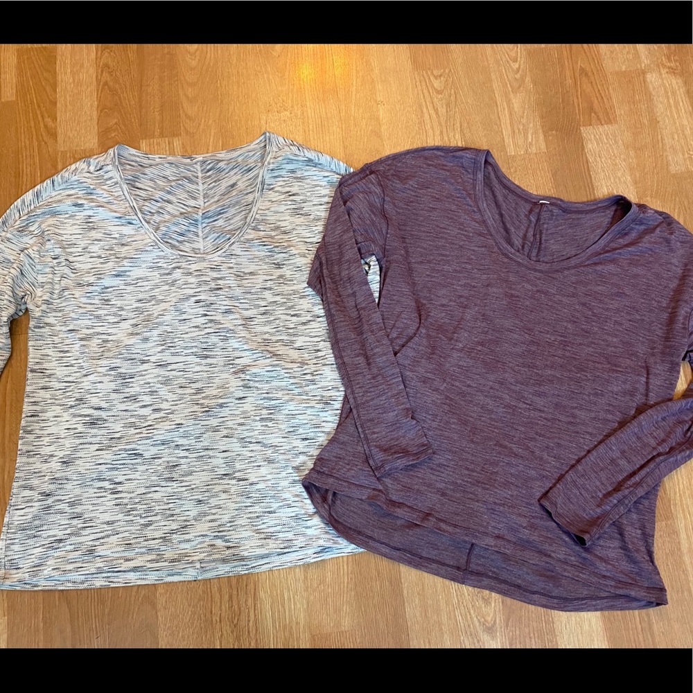 Lot of 2 Lululemon long sleeve shirts women’s 12